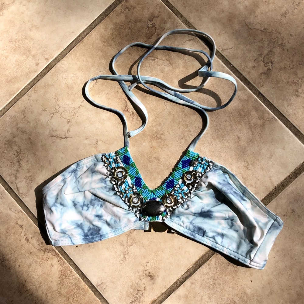Victoria’s Secret tie dye beaded bikini